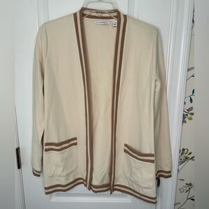 Isaac Mizrahi Live Open Cardigan. Beige. Women’s size XXS. NWOT